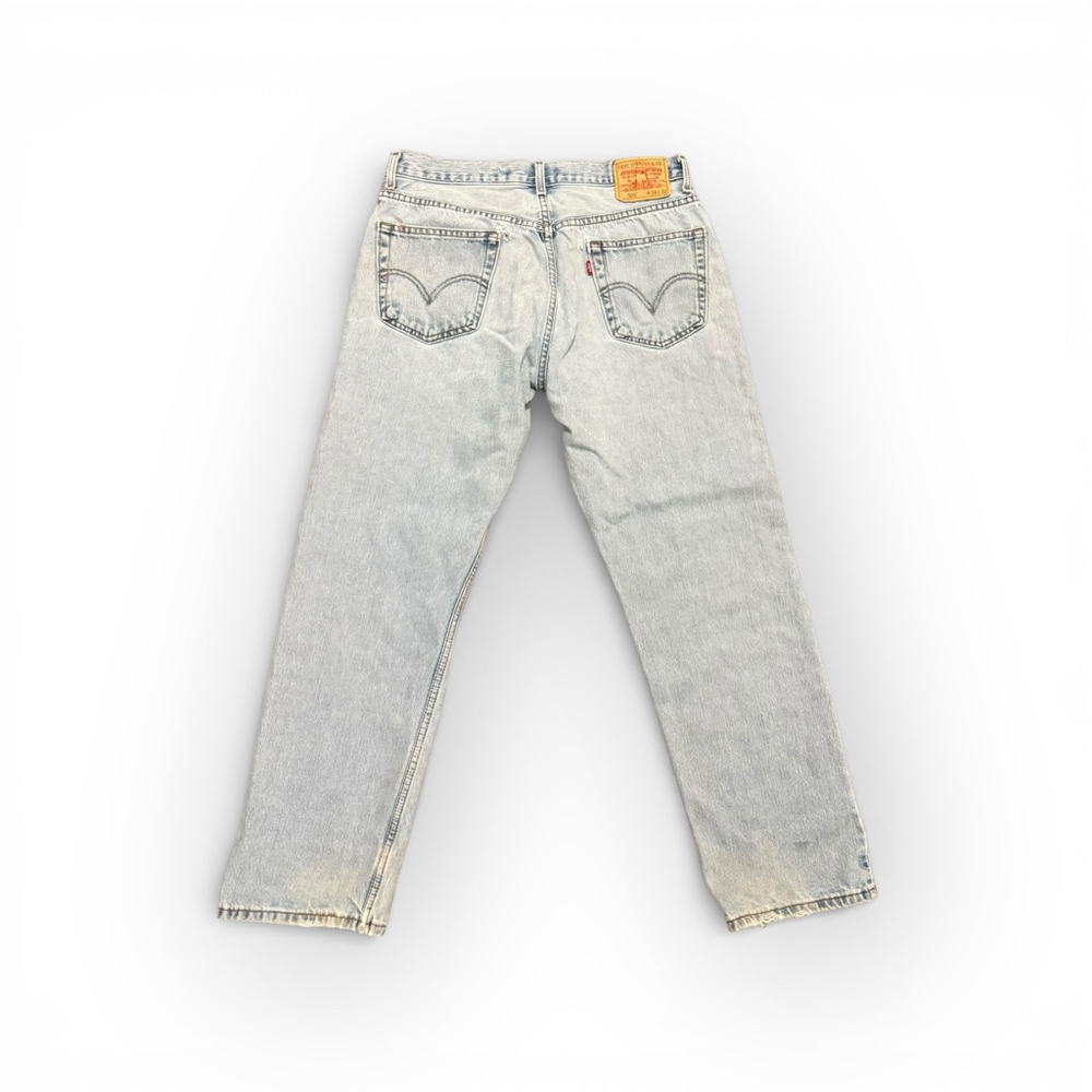 Vtg Y2K Levi’s 505 Regular Fit Straight Leg Light Wash Jeans Men’s Sz 36x32 - Picture 7 of 10